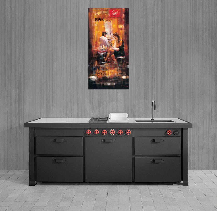 Artopweb Madjid - Bar Scene II Decorative MDF Panel (50x100cm)