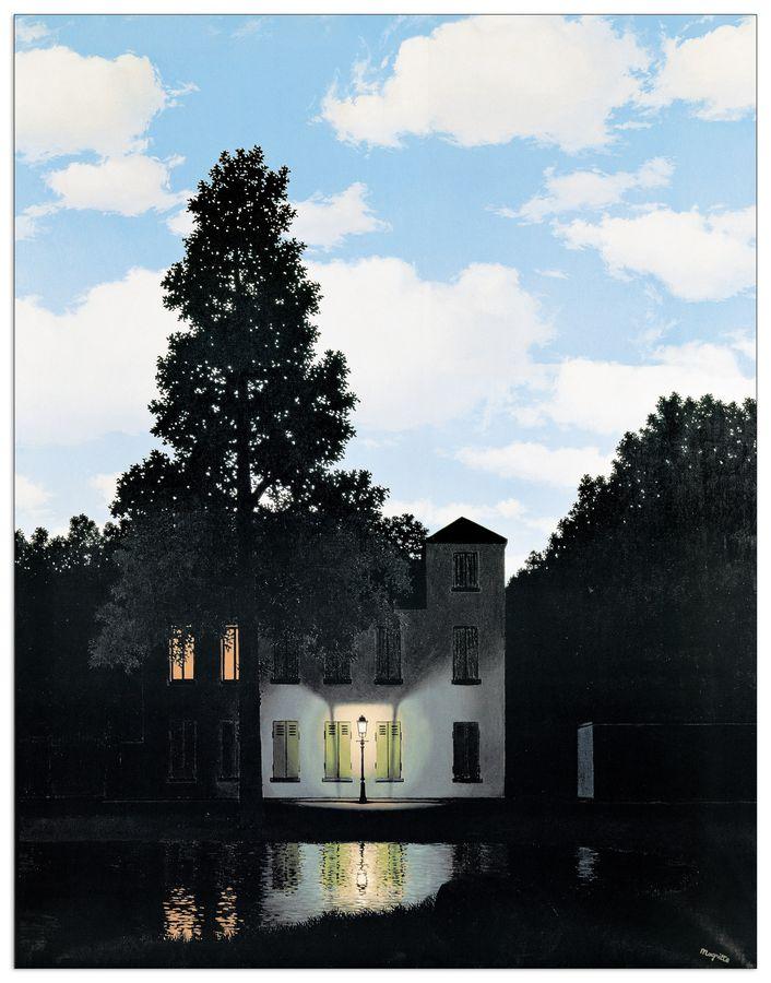 artopweb Magritte - L'Empire des Lumières Decorative MDF Panel (64x83cm)