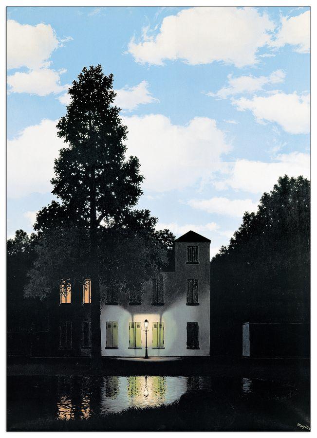 artopweb Magritte - L'Empire des Lumières Decorative MDF Panel (50x70cm)