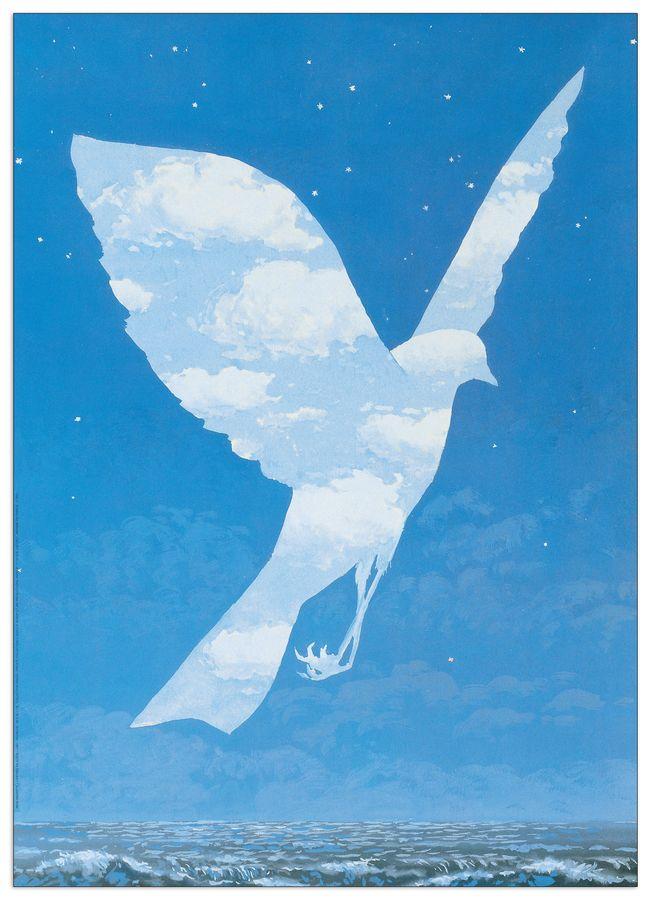 artopweb Magritte - L'Entree en Scene Decorative MDF Panel (50x70cm)