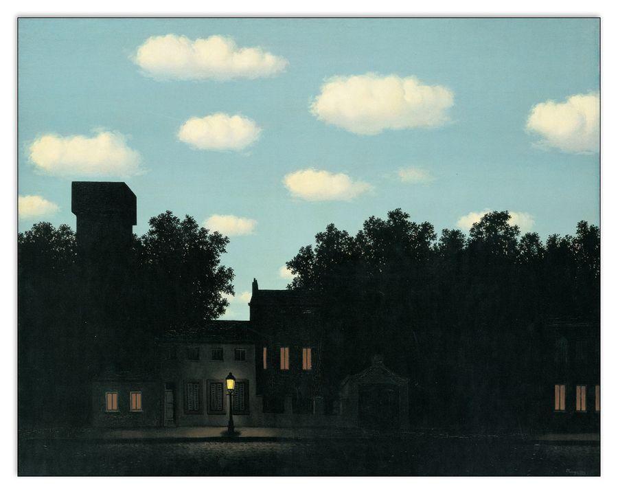 artopweb Magritte - L'impero delle luci Decorative MDF Panel (76x60cm)