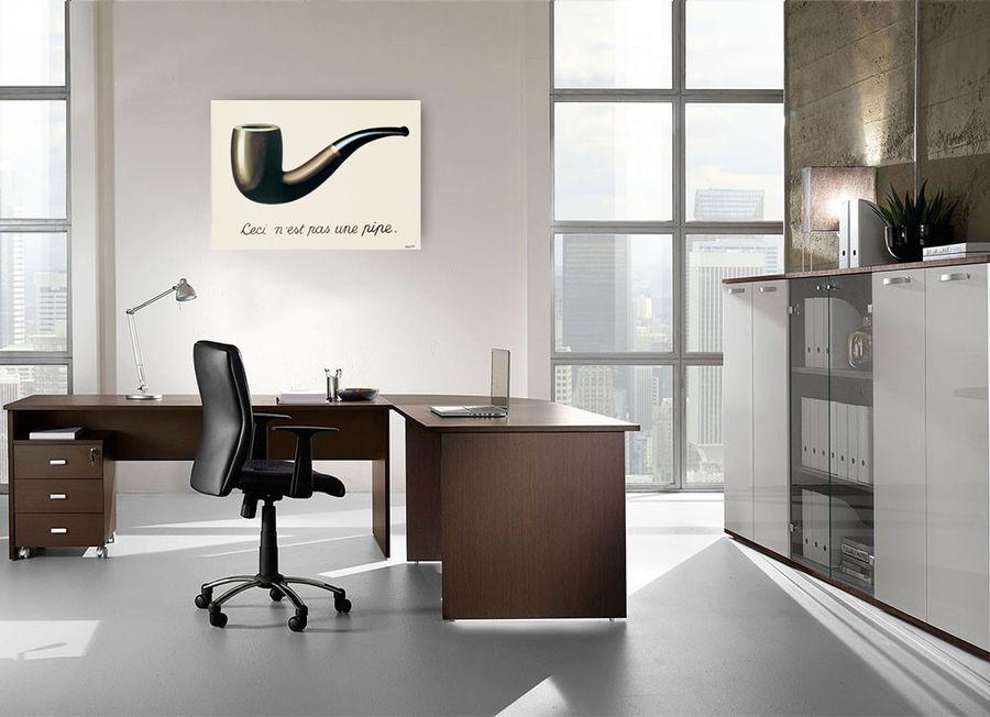 Artopweb Magritte - La Trahison Des Images Decorative MDF Panel (70x50cm)