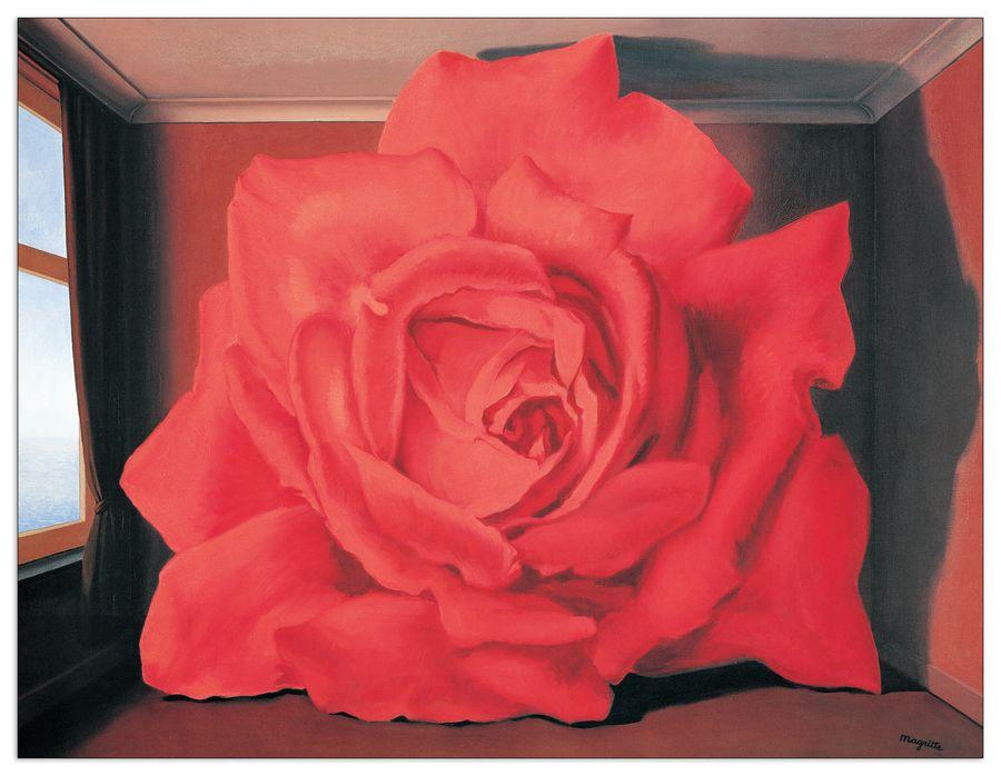 artopweb Magritte - Le Tombeau Des Lutteurs Decorative MDF Panel (82x64cm)