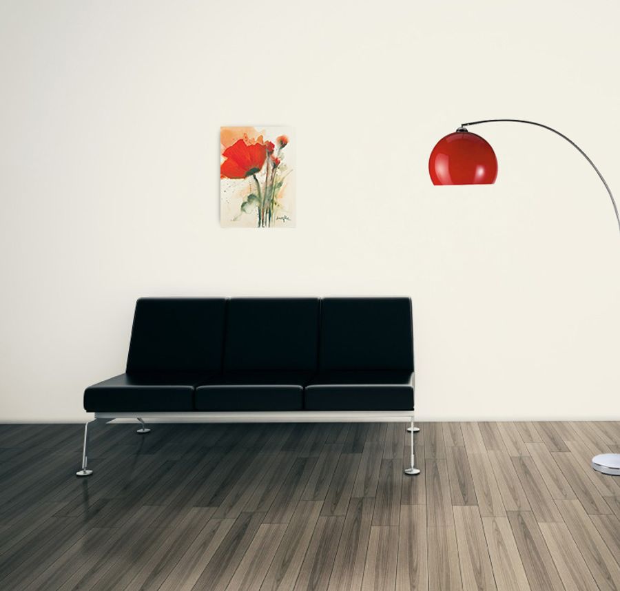 Artopweb Marthe - Mohnblumenstraua I Decorative MDF Panel (30x40cm)