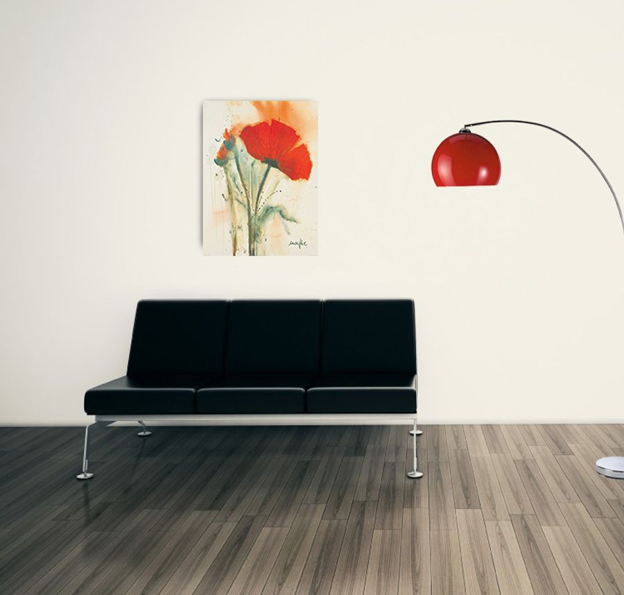 Artopweb Marthe - Mohnblumenstraua II Decorative MDF Panel (60x80cm)