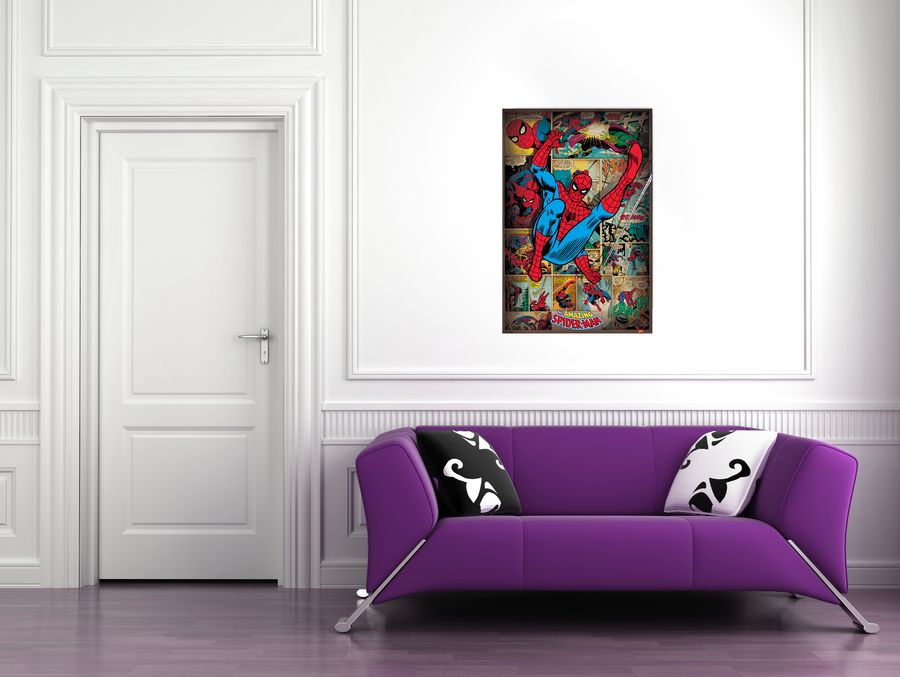Artopweb Marvel Comics - Spider-Man Retro Decorative MDF Panel (60x90cm)