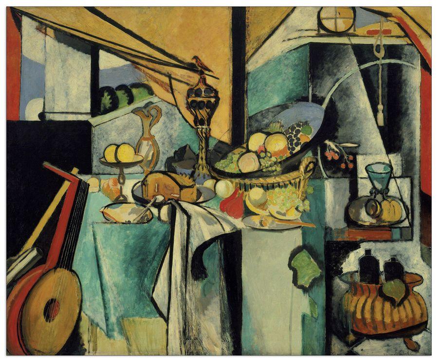 artopweb Matisse - Still Life After Jan Davidsz Decorative MDF Panel (80x65cm)