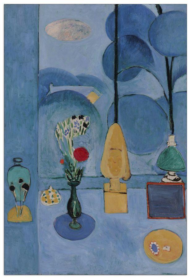 artopweb Matisse - The Blue Window Decorative MDF Panel (60x88cm)