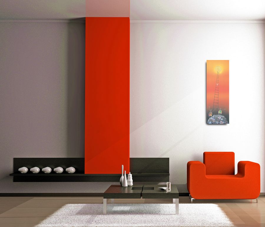 Artopweb Meloniski Da Villacidro - Verso La Luce Decorative MDF Panel (35x100cm)