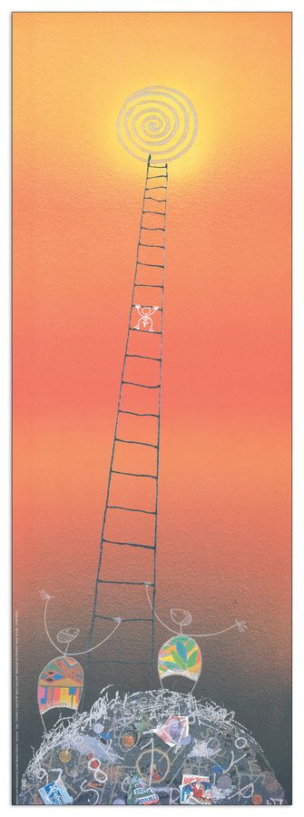 artopweb Meloniski Da Villacidro - Verso La Luce Decorative MDF Panel (35x100cm)