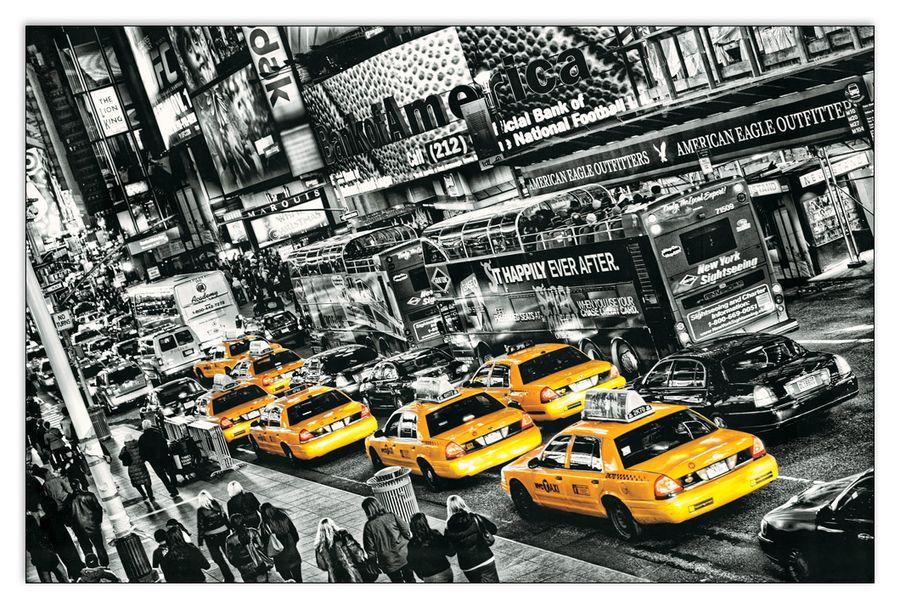 artopweb Michael Feldmann - Cabs Queue Decorative MDF Panel (175x115cm)