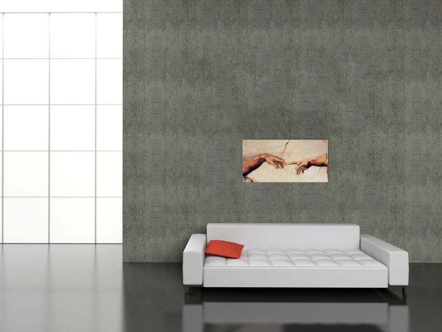 Artopweb Michelangelo - Creation Of Adam Detail Decorative MDF Panel (140x70cm)