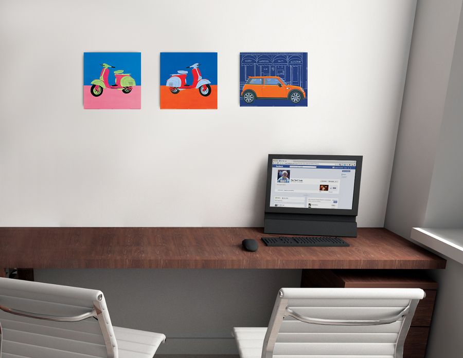 Artopweb Miriam Bedia - Senza Titolo Decorative MDF Panel (23x23cm)