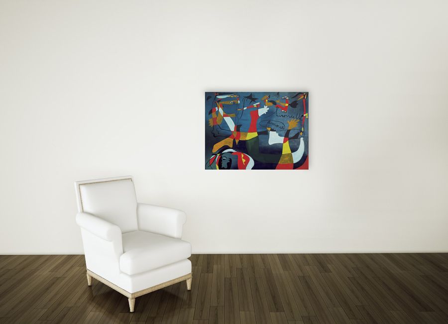 Artopweb MirÒ - Hirondelle Amour Decorative MDF Panel (80x60cm)