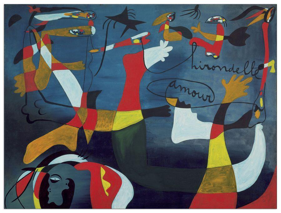 artopweb MirÒ - Hirondelle Amour Decorative MDF Panel (80x60cm)