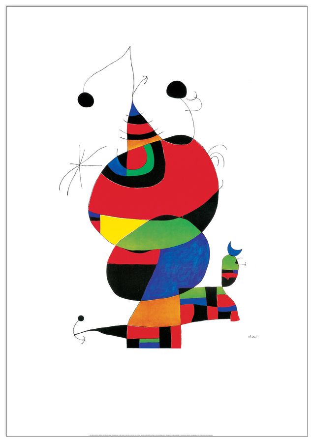 artopweb MirÒ - Hommage An Picasso Decorative MDF Panel (70x100cm)