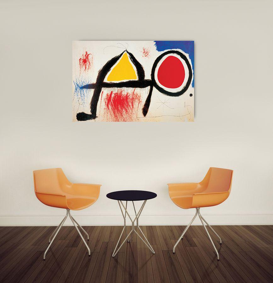 Artopweb MirÒ - Personagge Devan Le Soleil Decorative MDF Panel (90x60cm)
