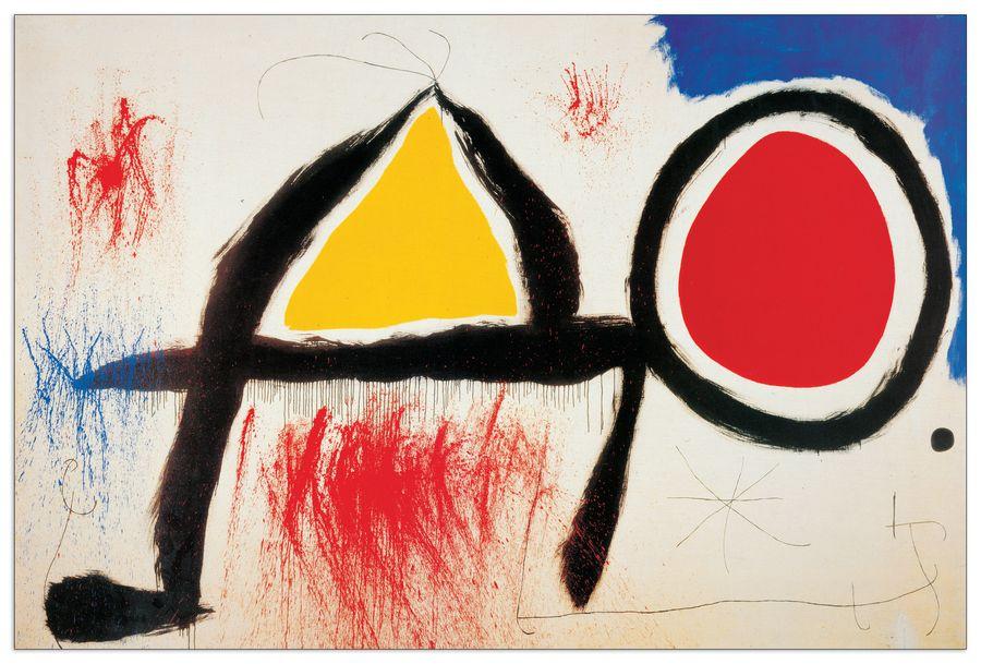 artopweb MirÒ - Personagge Devan Le Soleil Decorative MDF Panel (90x60cm)