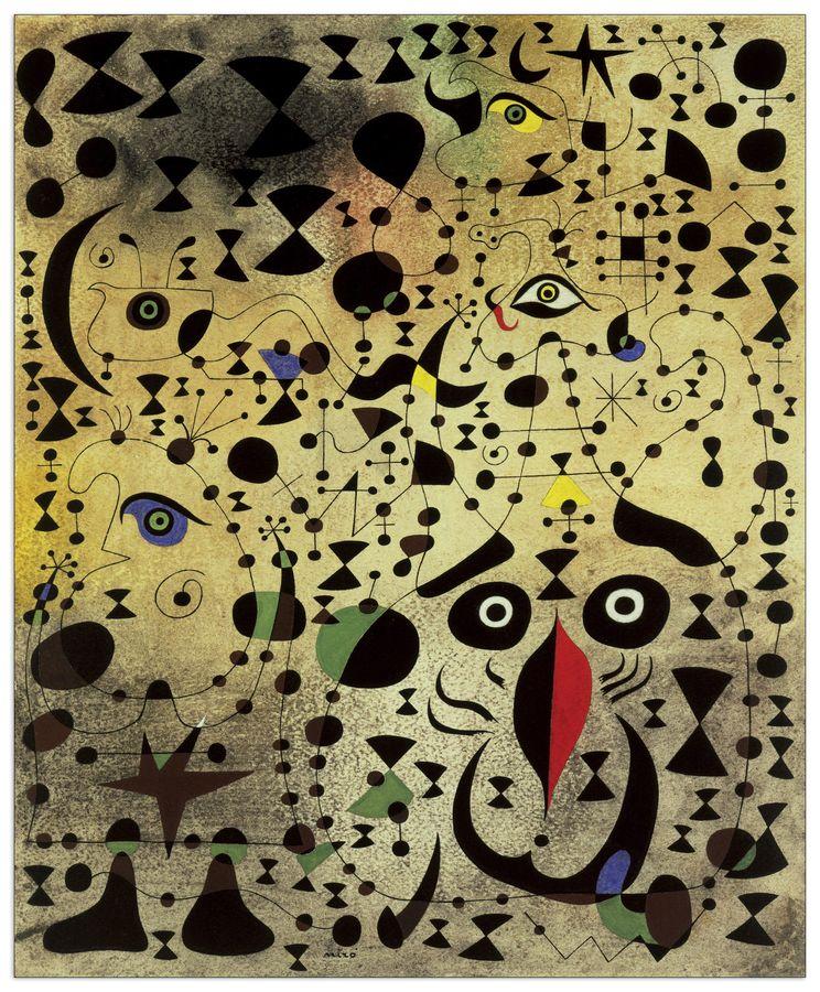 artopweb MirÒ - The Beautiful Bird? Decorative MDF Panel (60x73cm)