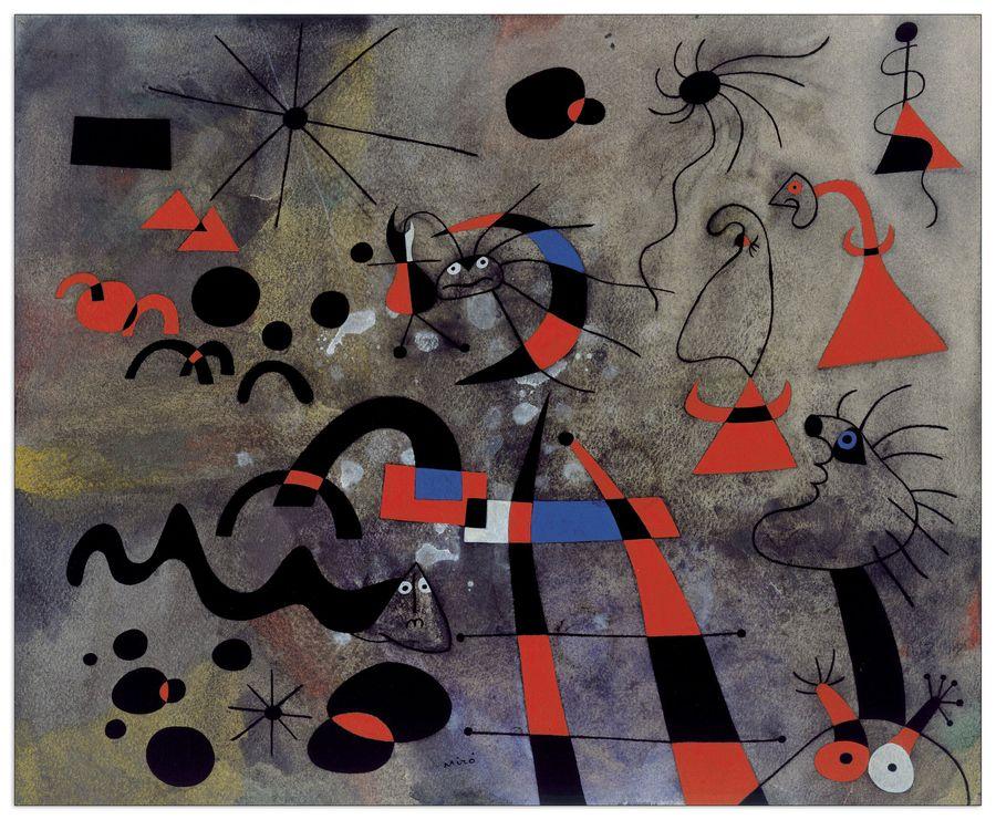 artopweb MirÒ - The Escape Ladder Decorative MDF Panel (80x65cm)