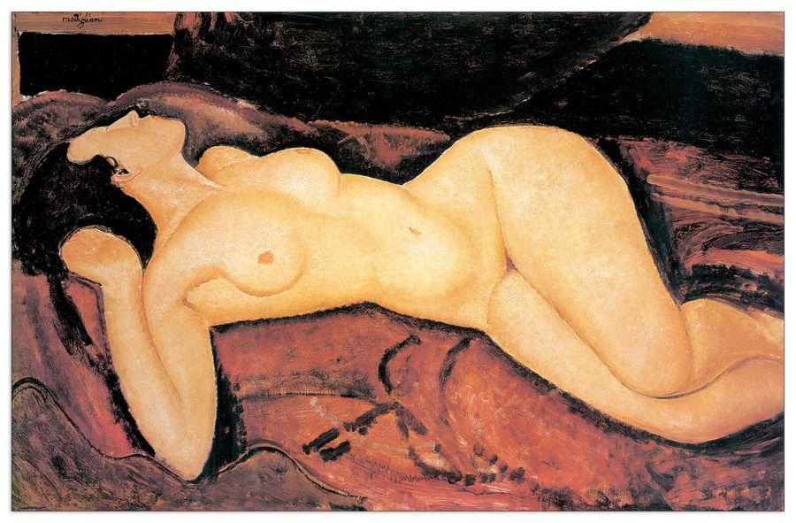 artopweb Modigliani - Big Nude Decorative MDF Panel (100x64cm)
