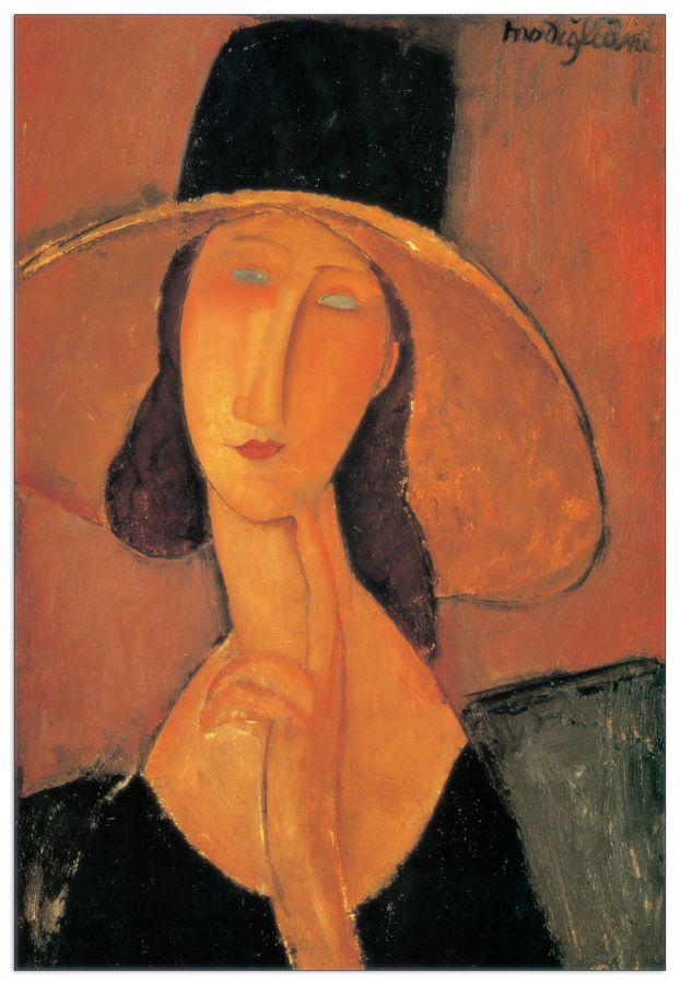 artopweb Modigliani - Jeanne Hebuterne Decorative MDF Panel (95x140cm)