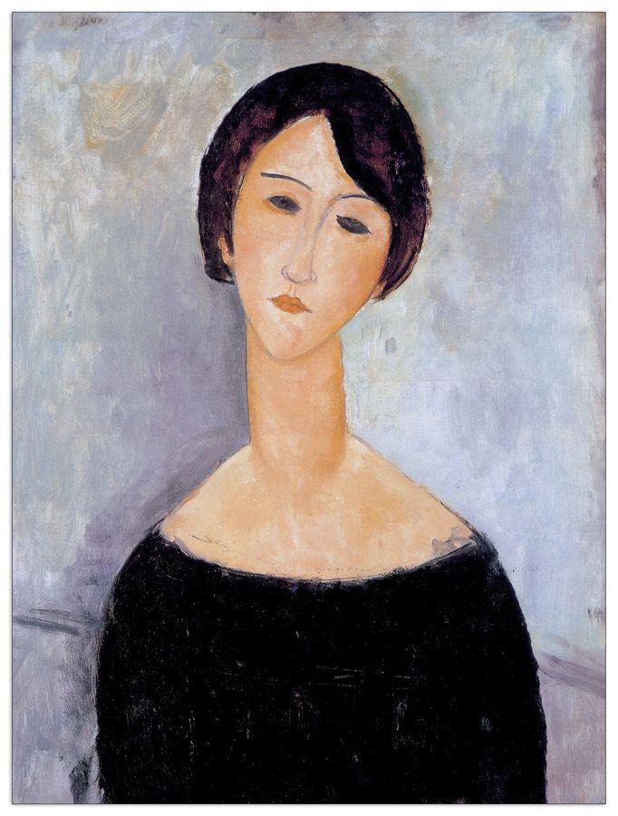 artopweb Modigliani - Woman In Black Decorative MDF Panel (60x80cm)