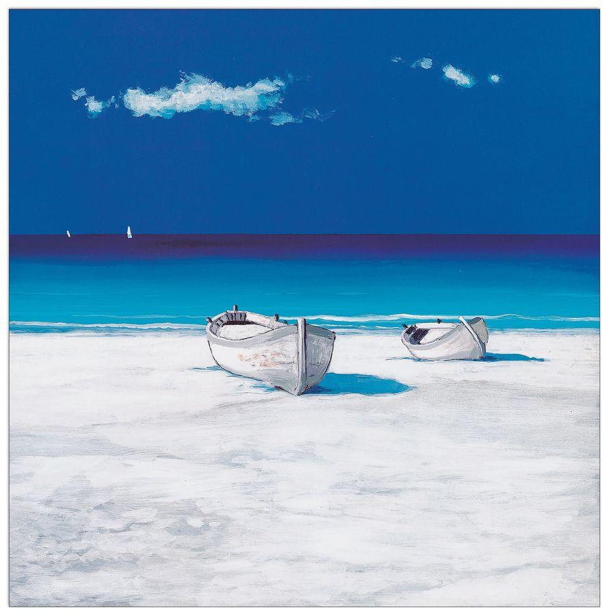 artopweb Mondelli - Barche Nel Blu Decorative MDF Panel (50x60cm)