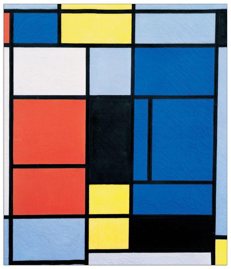 artopweb Mondrian - Tableau n 1 Decorative MDF Panel (60x70cm)