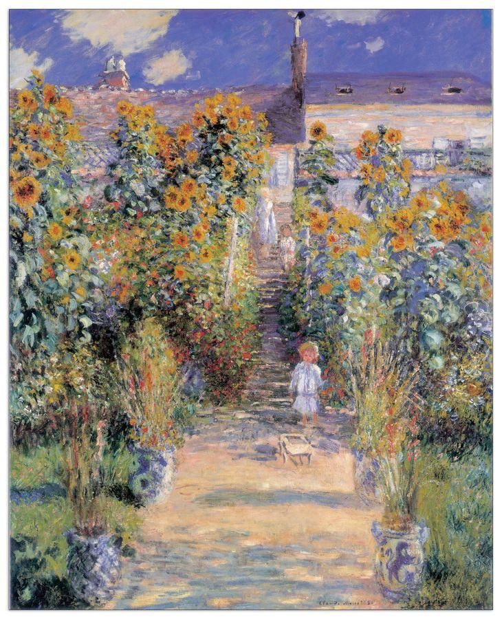 artopweb Monet - Artist Garden At Ventheuil Decorative MDF Panel (113x140cm)