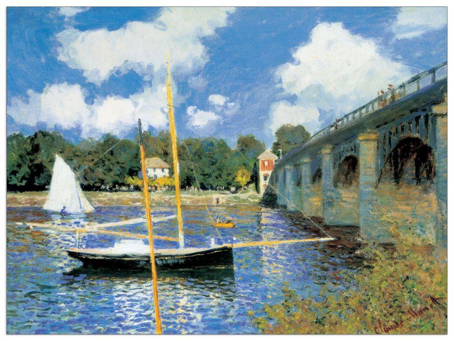 artopweb Monet - Bridge At Argenteuil Decorative MDF Panel (140x104cm)