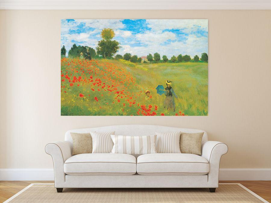 Artopweb Monet - Champs De Coquelicots Decorative MDF Panel (175x115cm)
