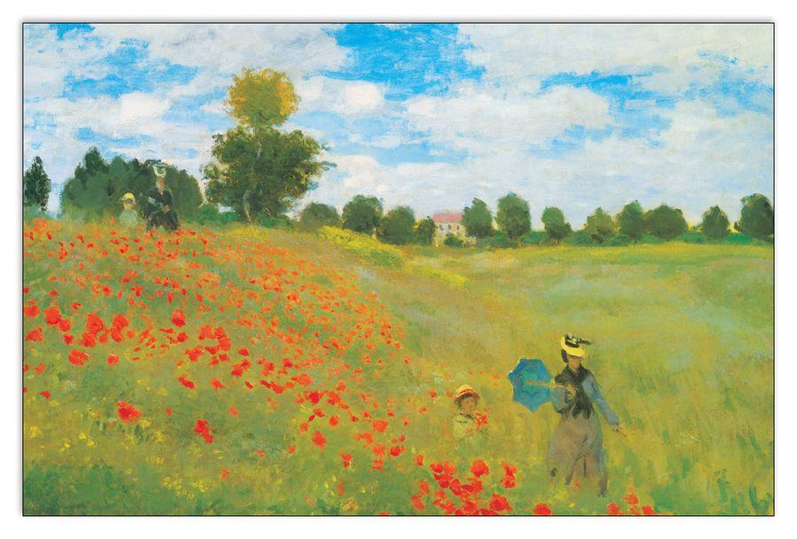 artopweb Monet - Champs De Coquelicots Decorative MDF Panel (175x115cm)