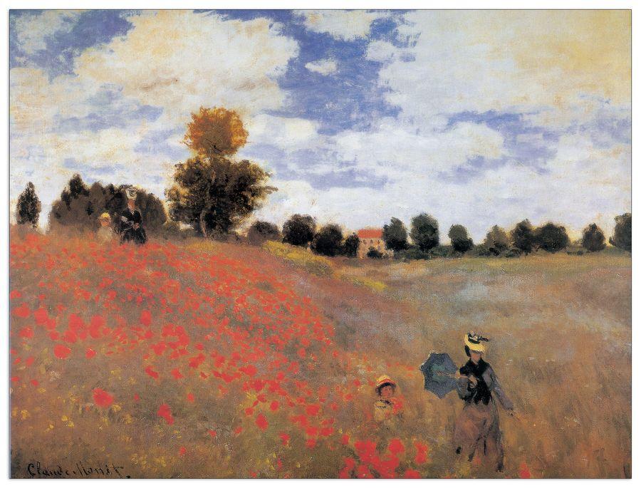 artopweb Monet - Coquelicots Decorative MDF Panel (130x98cm)