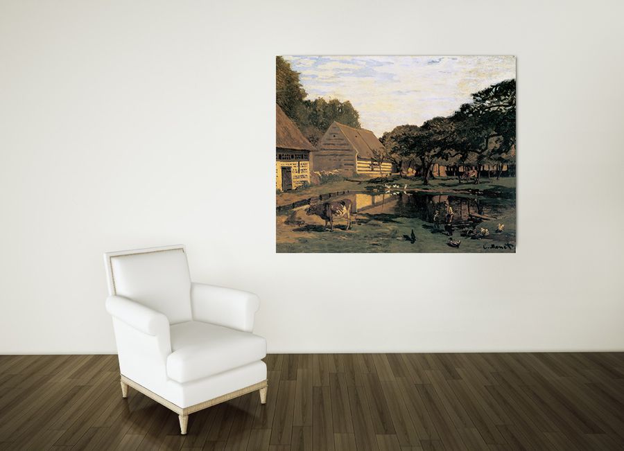 Artopweb Monet - Cour De Ferme En Normandie Decorative MDF Panel (140x114cm)
