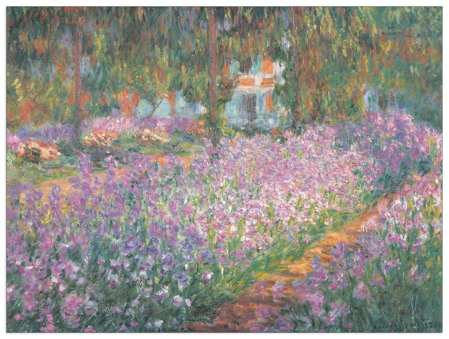 artopweb Monet - Jardin A Giverny Decorative MDF Panel (100x75cm)