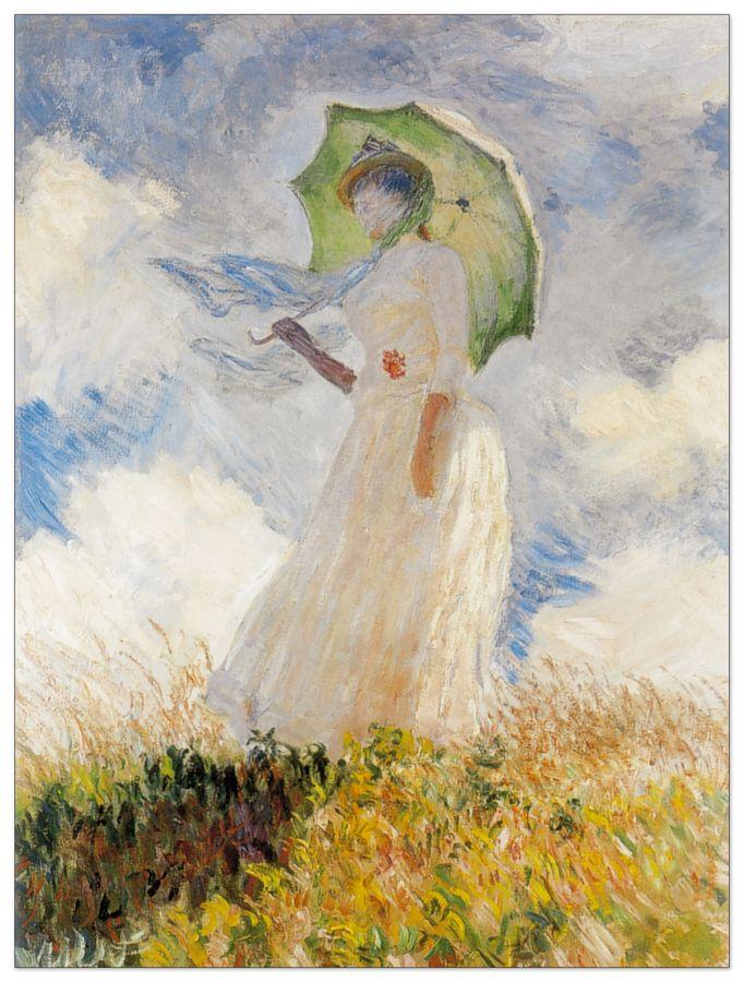 artopweb Monet - Lady With Umbrella Decorative MDF Panel (60x80cm)
