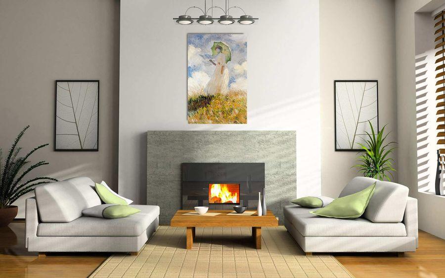 Artopweb Monet - Lady With Umbrella Decorative MDF Panel (66x100cm)