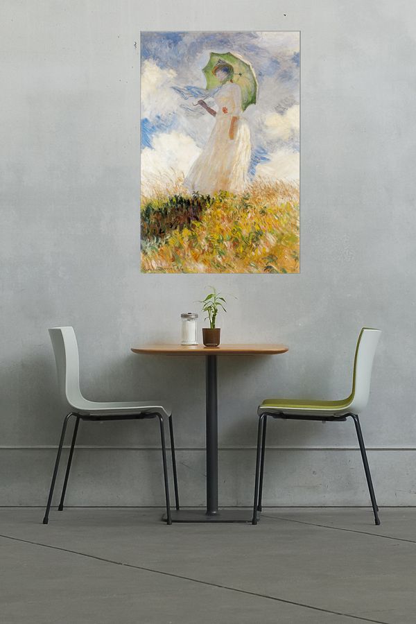 Artopweb Monet - Lady With Umbrella Decorative MDF Panel (92x140cm)