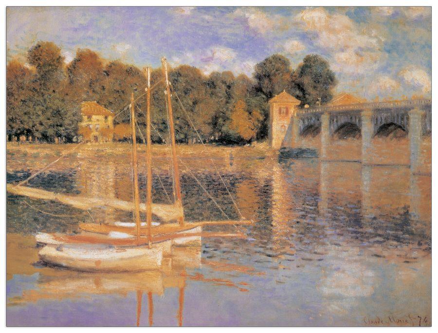 artopweb Monet - Le Bassin d'Argenteuil Decorative MDF Panel (140x105cm)