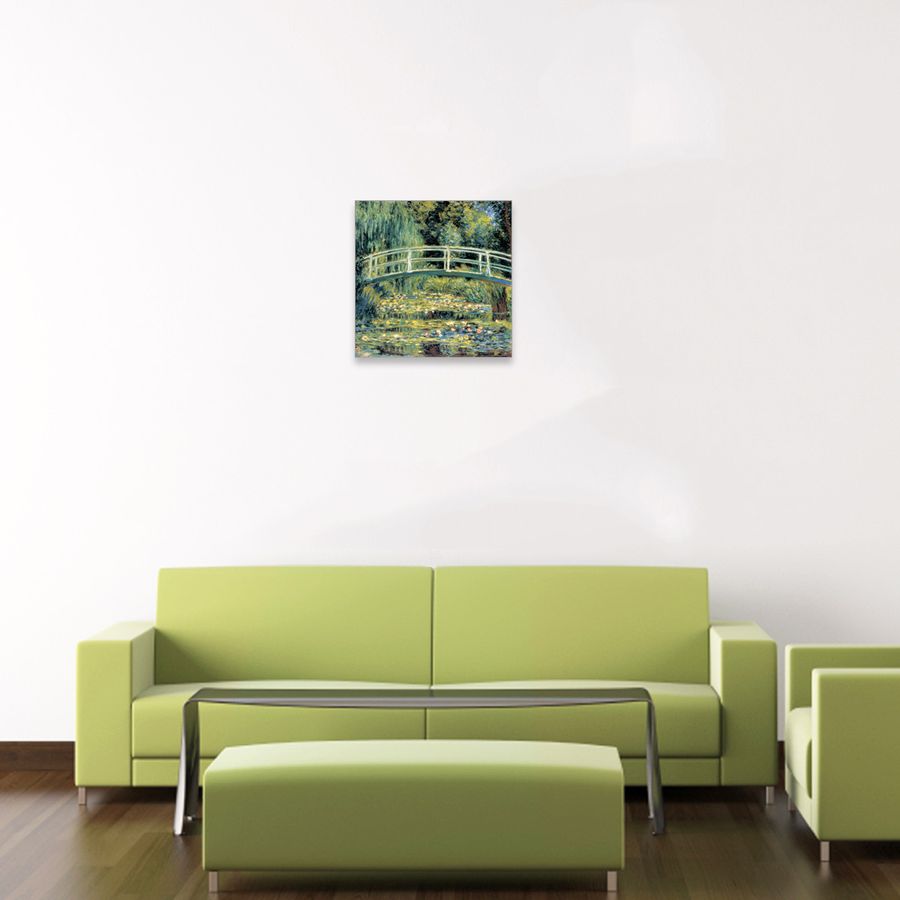 Artopweb Monet - Le Pont Japonais Detail Decorative MDF Panel (30x30cm)
