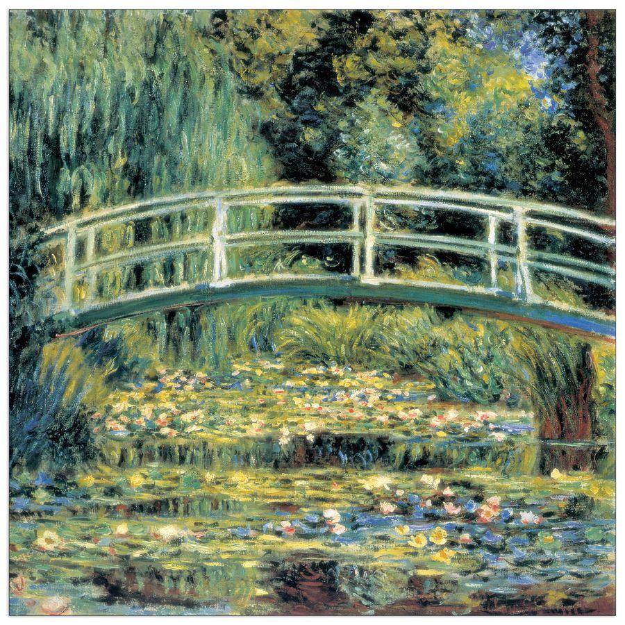 artopweb Monet - Le Pont Japonais Detail Decorative MDF Panel (30x30cm)