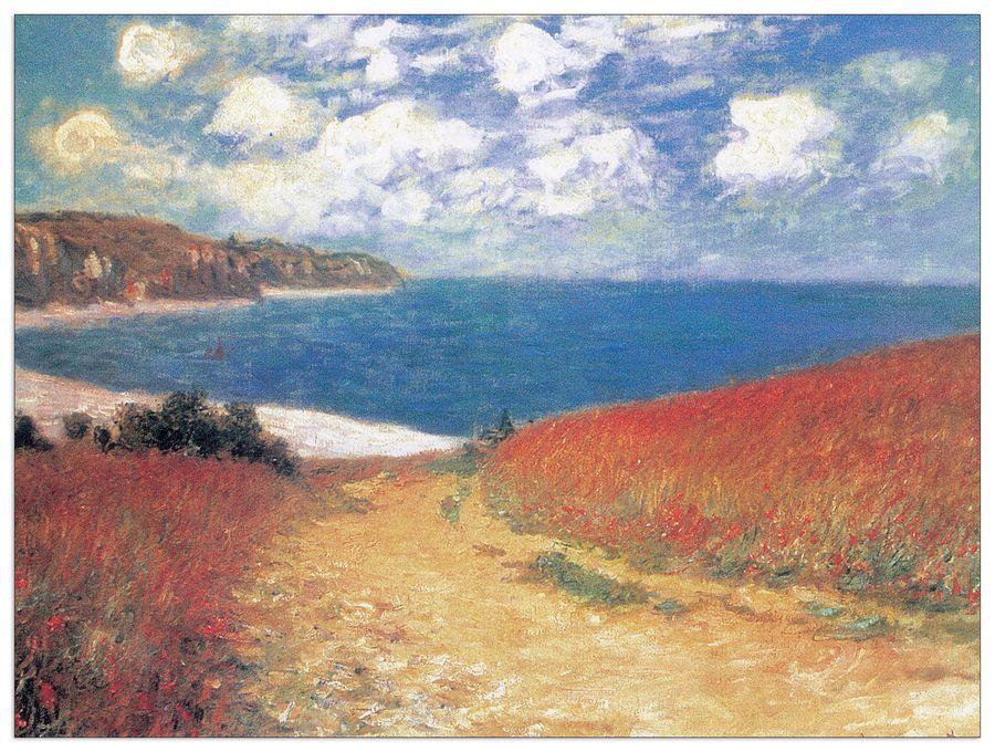 artopweb Monet - Meadow Road To Pourville Decorative MDF Panel (100x75cm) artopweb Monet - Meadow Road To Pourville Decorative MDF Panel (100x75cm)