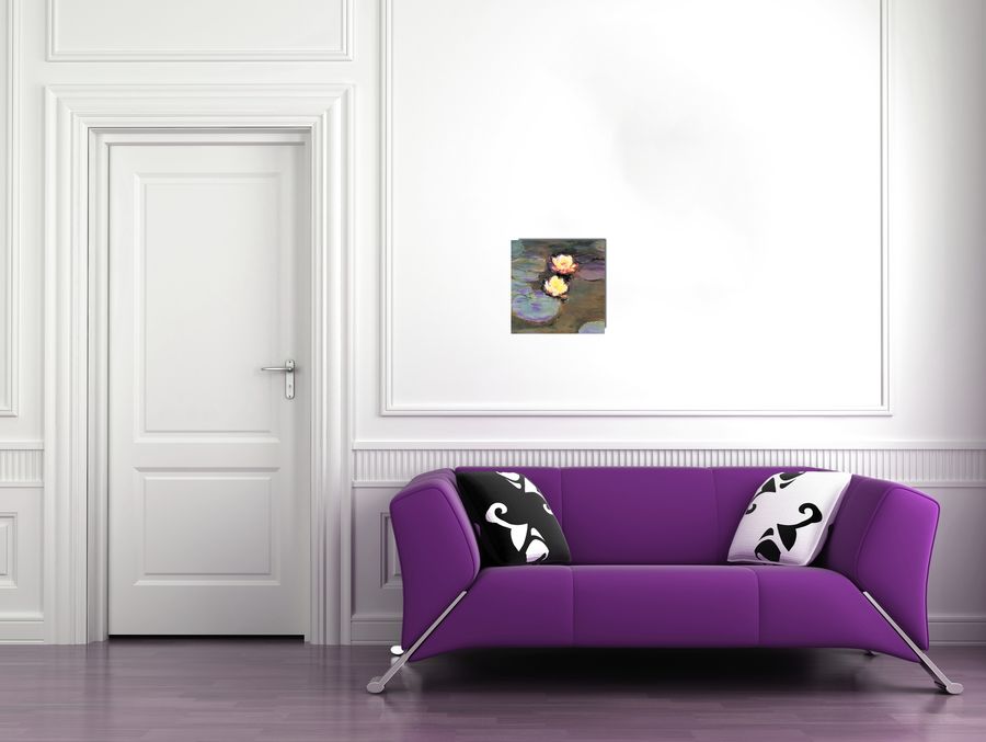 Artopweb Monet - Nimpheas Detail Decorative MDF Panel (30x30cm)