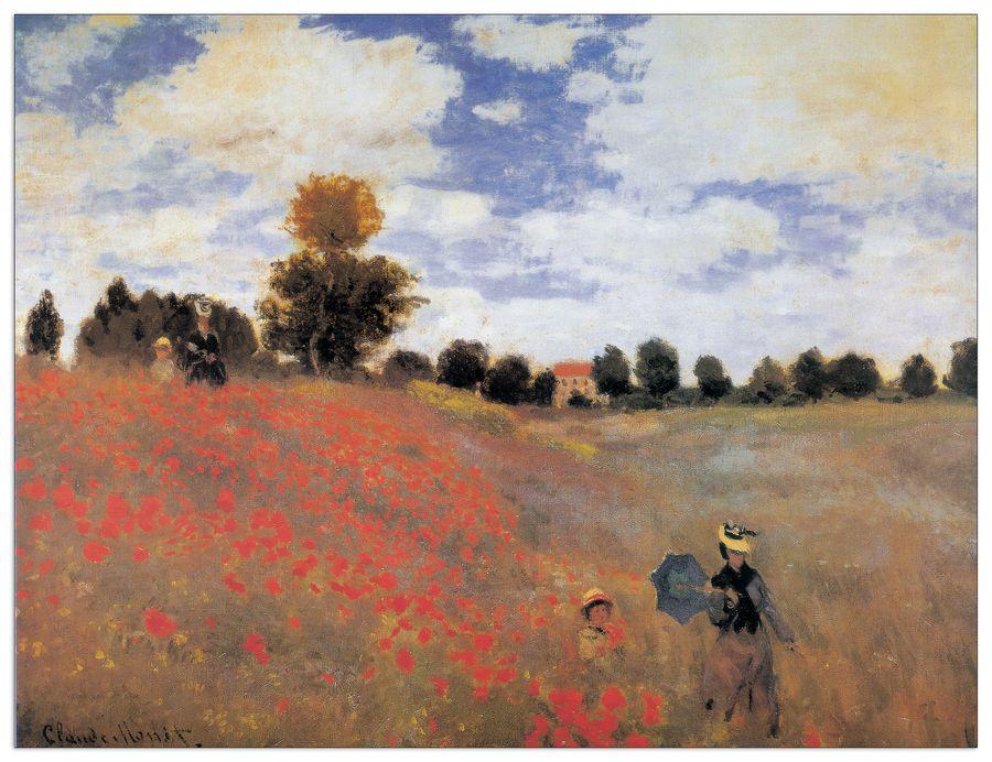 artopweb Monet - Poppies Near Argenteuil Decorative MDF Panel (140x107cm)