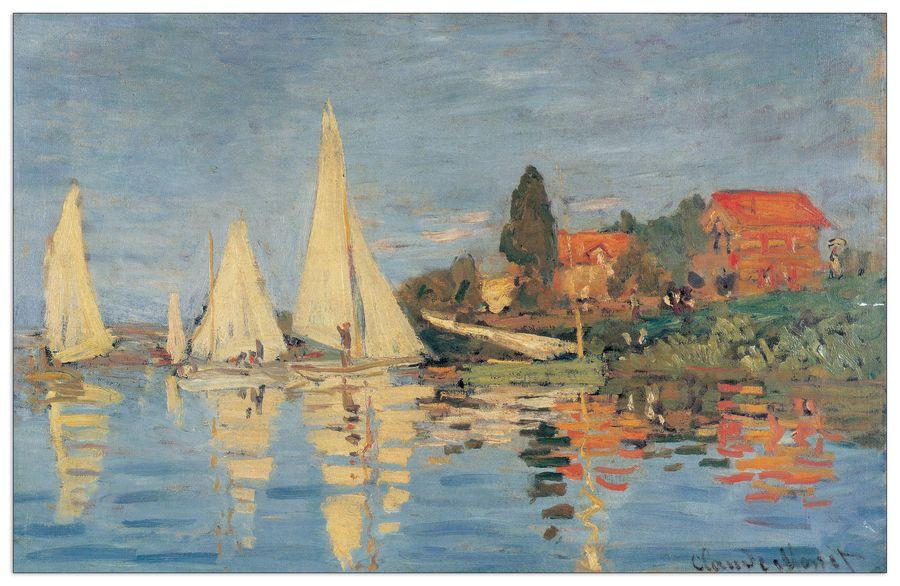 artopweb Monet - Regata At Bargenteuil Decorative MDF Panel (140x90cm)