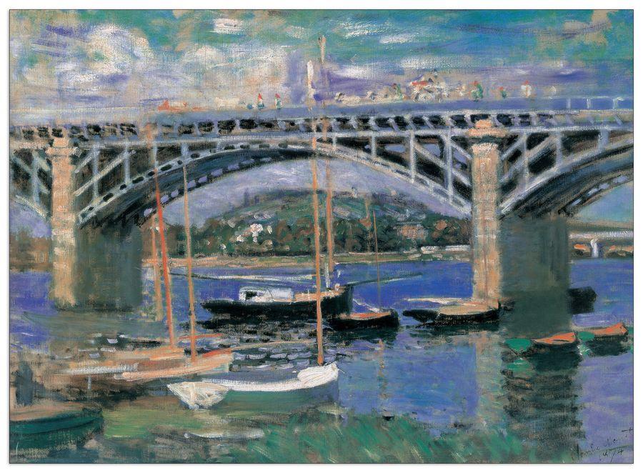 artopweb Monet - Seinen Brucke In Argenteuil Decorative MDF Panel (140x102cm)