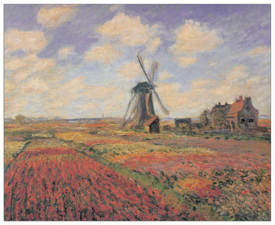 artopweb Monet - Tulip Fields With Windhill Decorative MDF Panel (140x113cm)