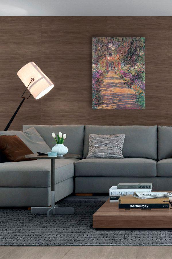 Artopweb Monet - Une Alle Du Jardin De Giverny Decorative MDF Panel (73x100cm)