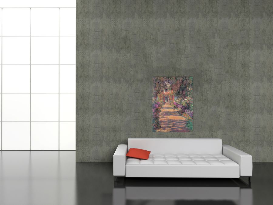 Artopweb Monet - Une Alle Du Jardin De Giverny Decorative MDF Panel (103x140cm)